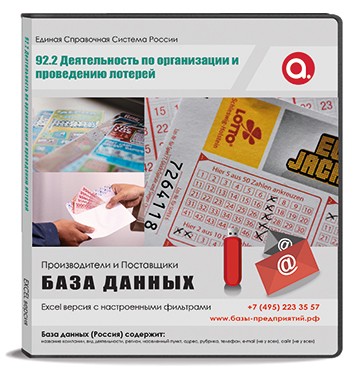 Код R 92.2 Деятельность по организации и проведению лотерей Код R 92.2 Деятельность по организации и проведению лотерей