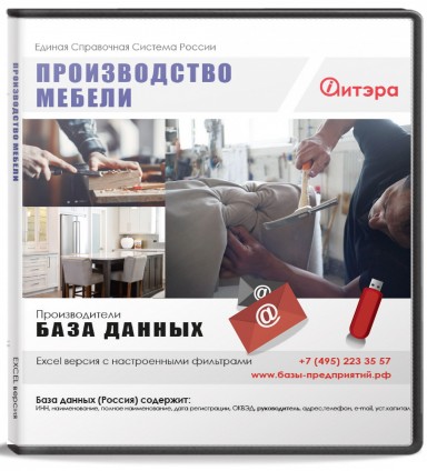 База данных Производство мебели, Россия