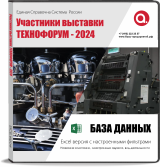 База данных ТЕХНО - 2024. Участники выставки.
